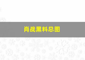 肖战黑料总图