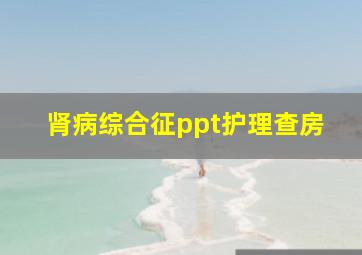 肾病综合征ppt护理查房