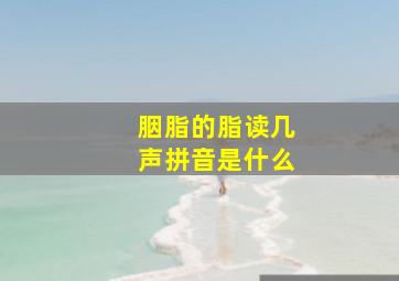 胭脂的脂读几声拼音是什么