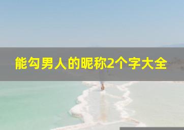 能勾男人的昵称2个字大全