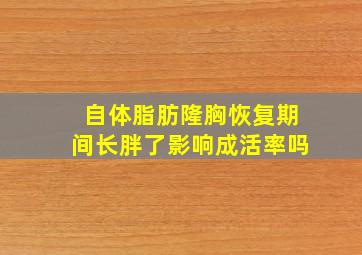 自体脂肪隆胸恢复期间长胖了影响成活率吗