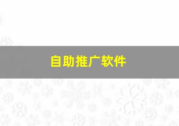 自助推广软件