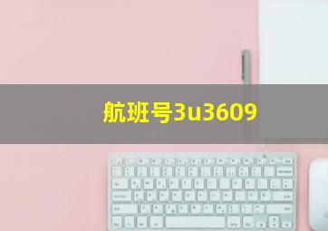 航班号3u3609