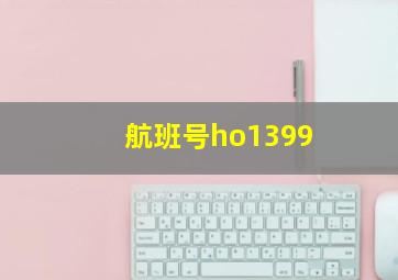 航班号ho1399