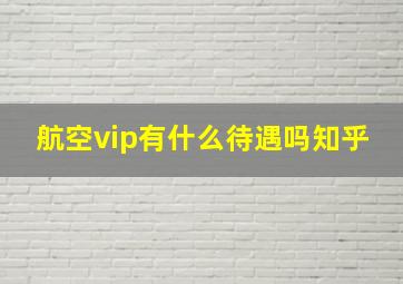 航空vip有什么待遇吗知乎