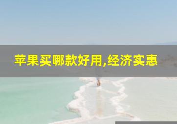 苹果买哪款好用,经济实惠