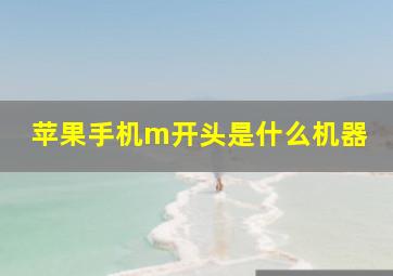 苹果手机m开头是什么机器