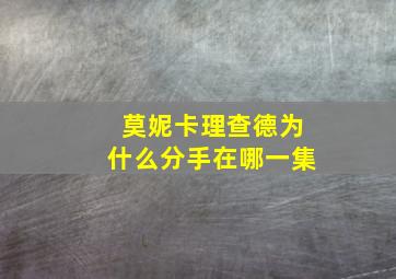 莫妮卡理查德为什么分手在哪一集