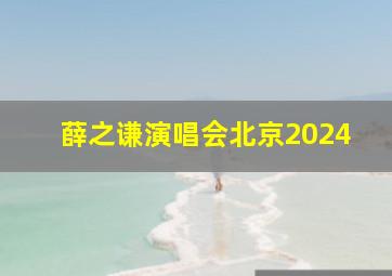 薛之谦演唱会北京2024