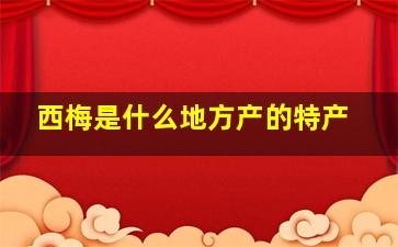 西梅是什么地方产的特产