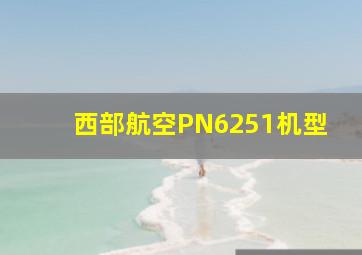 西部航空PN6251机型