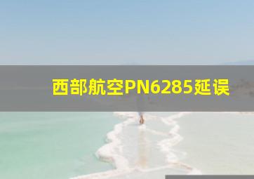 西部航空PN6285延误