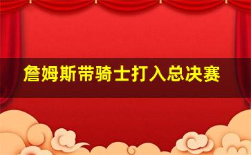 詹姆斯带骑士打入总决赛