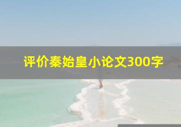 评价秦始皇小论文300字