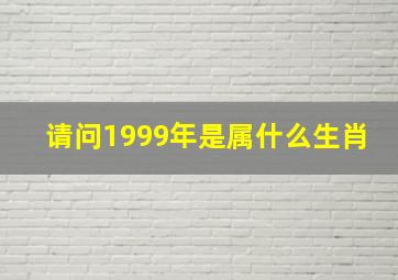 请问1999年是属什么生肖