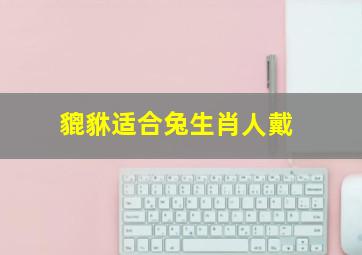 貔貅适合兔生肖人戴