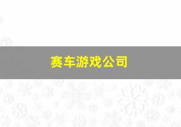 赛车游戏公司