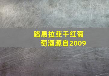 路易拉菲干红葡萄酒源自2009