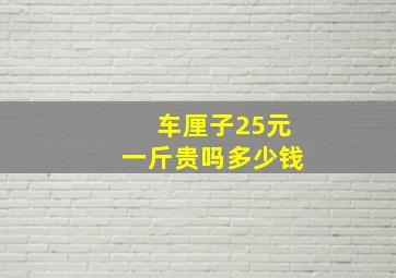 车厘子25元一斤贵吗多少钱