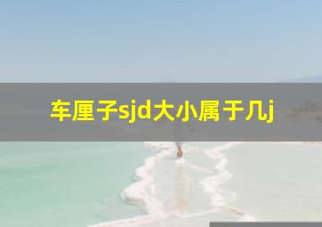 车厘子sjd大小属于几j