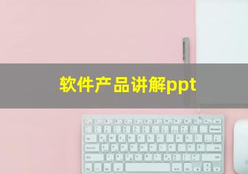 软件产品讲解ppt