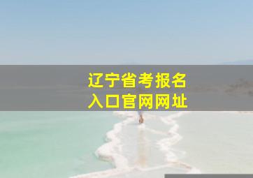 辽宁省考报名入口官网网址