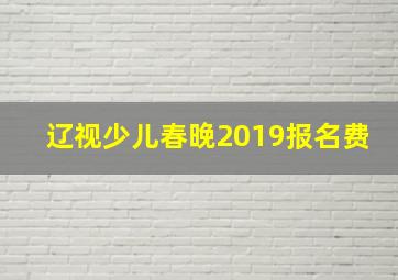 辽视少儿春晚2019报名费