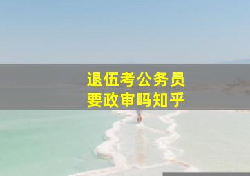 退伍考公务员要政审吗知乎