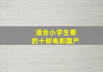 适合小学生看的十部电影国产