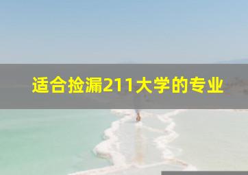 适合捡漏211大学的专业