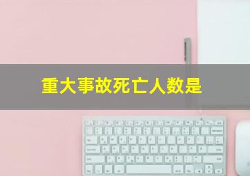 重大事故死亡人数是