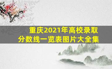 重庆2021年高校录取分数线一览表图片大全集