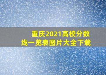 重庆2021高校分数线一览表图片大全下载