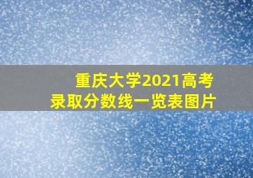 重庆大学2021高考录取分数线一览表图片