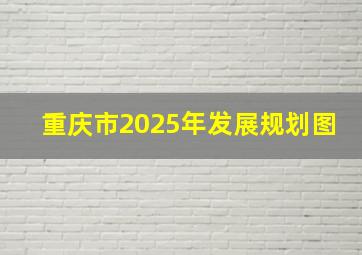 重庆市2025年发展规划图