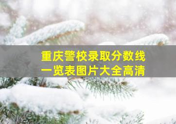 重庆警校录取分数线一览表图片大全高清