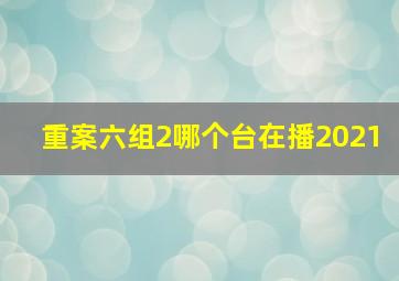 重案六组2哪个台在播2021