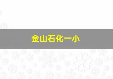 金山石化一小