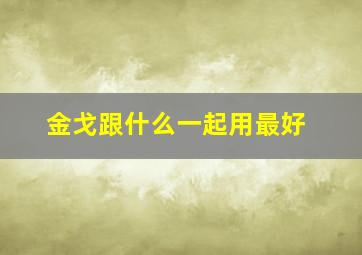 金戈跟什么一起用最好