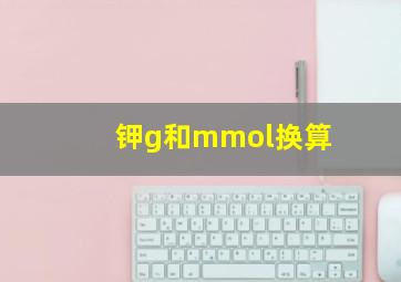 钾g和mmol换算