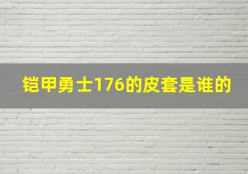 铠甲勇士176的皮套是谁的