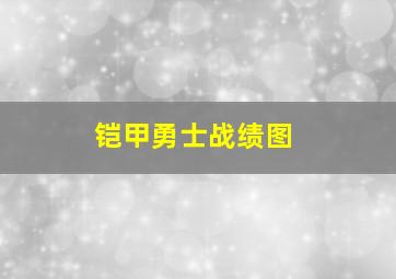 铠甲勇士战绩图