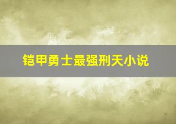 铠甲勇士最强刑天小说