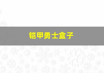 铠甲勇士盒子