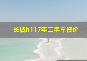 长城h117年二手车报价