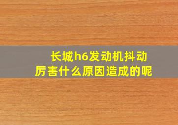 长城h6发动机抖动厉害什么原因造成的呢