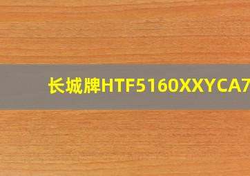 长城牌HTF5160XXYCA77E5