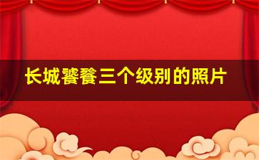 长城饕餮三个级别的照片