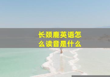 长颈鹿英语怎么读音是什么