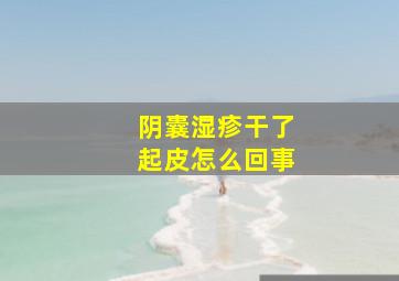 阴囊湿疹干了起皮怎么回事